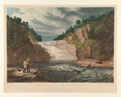 View of High Falls of Trenton, West Canada Creek, NY by William James Bennett