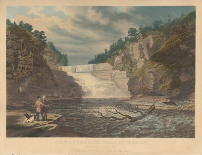 View of the High Falls of Trenton: West Canada Creek, N.Y. by William James Bennett