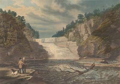 View of the High Falls of Trenton: West Canada Creek, N.Y. by William James Bennett