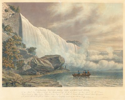 Niagara Falls from the American Side by William James Bennett after John Robert Murray