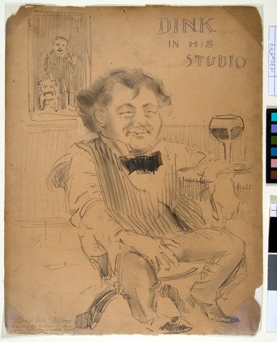 Dink in His Studio, c.1895 by William James Glackens