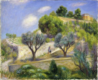 The Hill of Vence - "Terraced Hill, Vence" Painting by William James Glackens by William James Glackens
