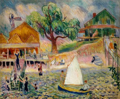 The Green Beach Cottage, Bellport, Long Island by William James Glackens
