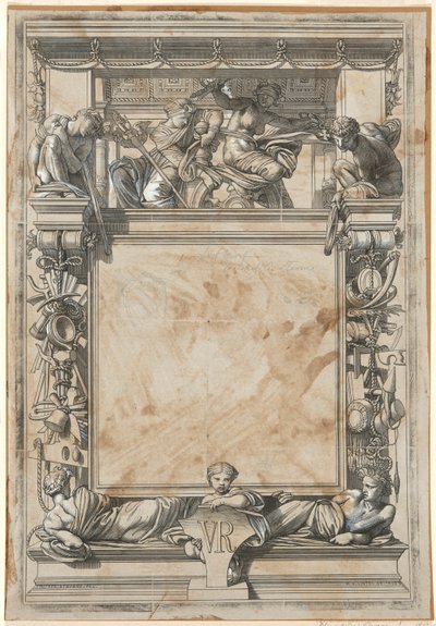 Design for the Honorable Mention Award Certificate of the London International Exhibition of 1862 by William James Linton