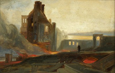 Bristol Riots: Ruins of Warehouses in Prince Street, c.1831 by William James Muller