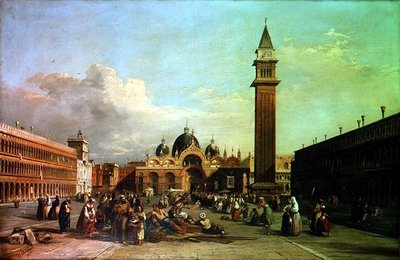 The Piazza San Marco, with a Procession by William James Muller
