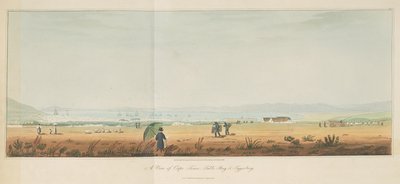 A View of Cape Town, Table Bay and Tygerberg, from Travels in the Interior of Southern Africa, vol. 1 by William John (after) Burchell