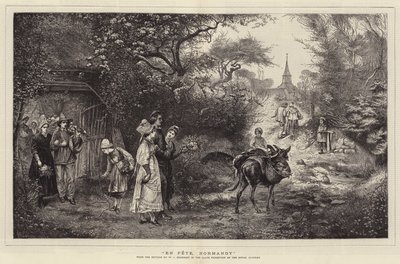 En Fete, Normandy by William John Hennessy
