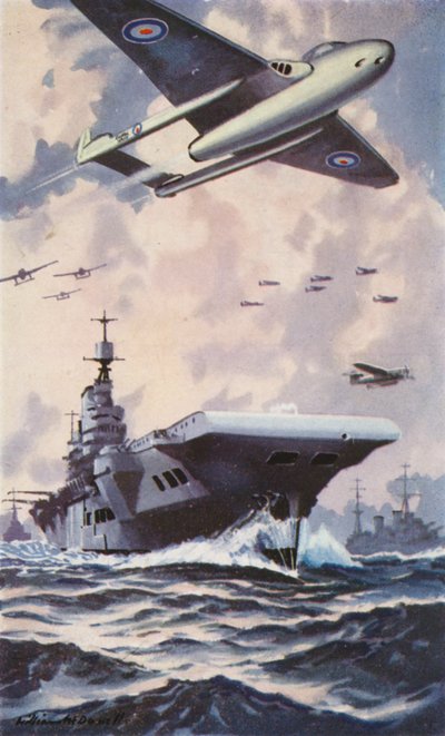 British Aircraft Carrier by William John Patton McDowell
