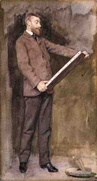 Portrait of Norman Garstin (1847-1926) c.1882 by William John Wainwright