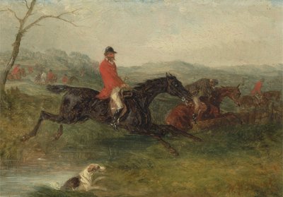 Foxhunting: Clearing a Brook by William Joseph Shayer