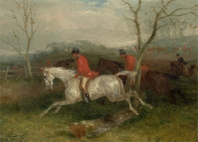 Foxhunting: Coming to a Fence (Full Cry) by William Joseph Shayer