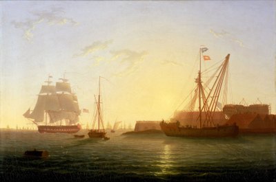 The arrival of HMS 