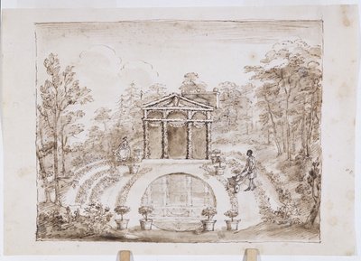 Floral temple and round pool by William Kent