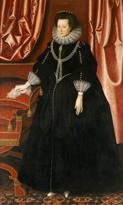 Elizabeth Drury, Countess of Exeter, c.1615 by William Larkin