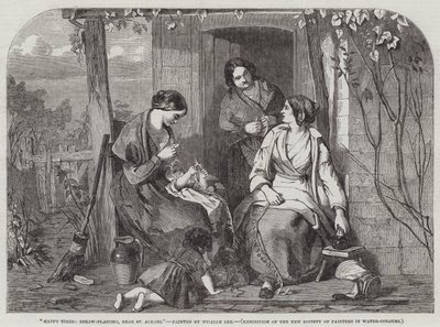 Happy Times, Straw-Plaiting, Near St Albans by William Lee