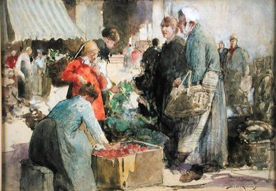 A Picardy Market by William Lee Hankey