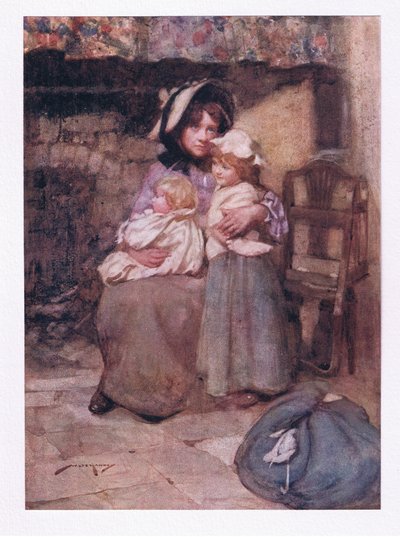 And Kissed Her Thoughtless Babes with Many a Tear, and Clasped Them Close, in Sorrow Doubly Dear by William Lee Hankey