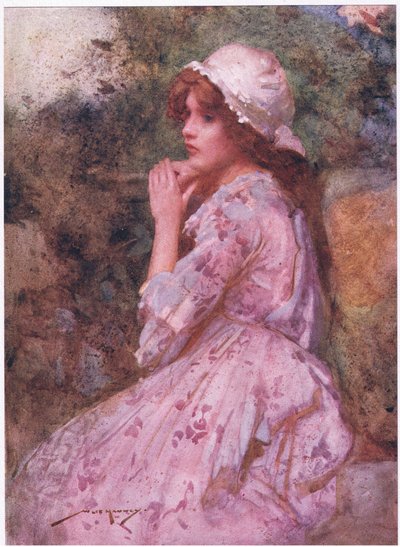 Her modest looks the cottage might adorn, sweet as the primrose peeps beneath the thorn by William Lee Hankey