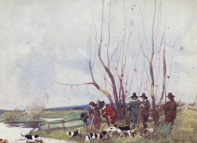 Illustration for The Compleat Angler by Izaak Walton by William Lee Hankey