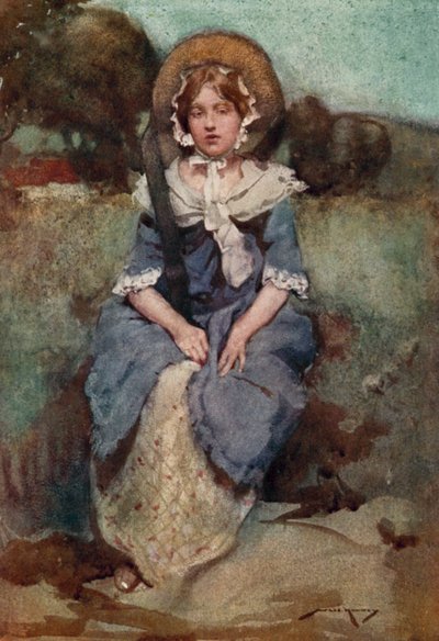 Illustration for The Deserted Village by Oliver Goldsmith by William Lee Hankey
