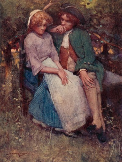 Illustration for The Deserted Village by Oliver Goldsmith by William Lee Hankey