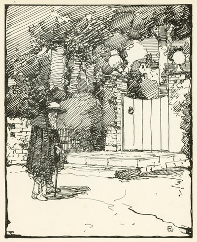 Illustration for The Deserted Village by Oliver Goldsmith by William Lee Hankey