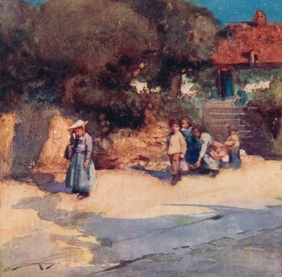 Illustration for The Deserted Village by Oliver Goldsmith by William Lee Hankey