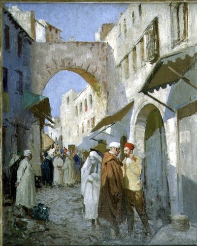 Moroccan Street Scene (Tetuan) by William Lee Hankey