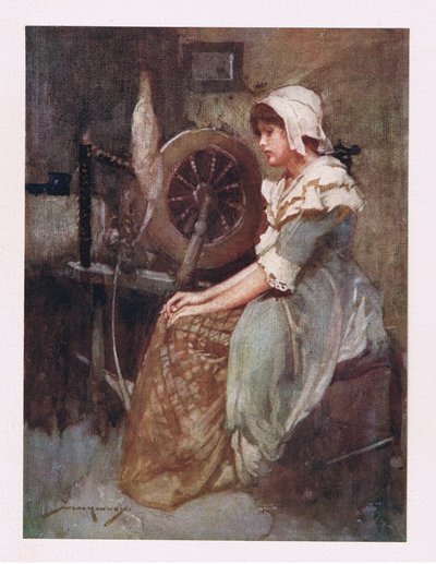 She Left Her Wheel and Robes of Country Brown by William Lee Hankey