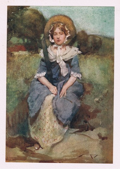 Slights Every Borrowed Charm That Dress Supplies, Now Shares with Art the Triumph of Her Eyes by William Lee Hankey