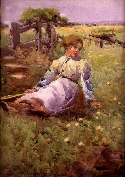 Woman in a Field by William Lee Hankey