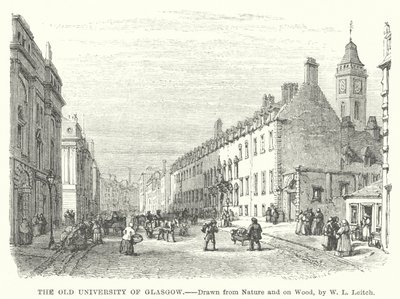The Old University of Glasgow by William Leighton (after) Leitch