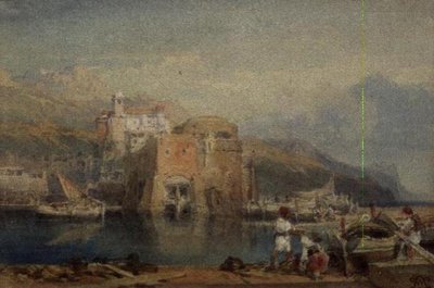 Sicilian Harbour Scene by William Leighton Leitch