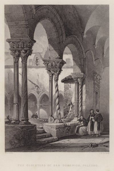The Cloisters of San Domenico, Palermo by William Leighton Leitch