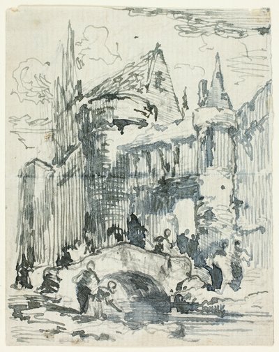 Town Bridge and Portal by William Leighton Leitch
