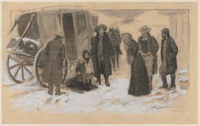 Sketch for Christmas on the River by William Leroy Jacobs