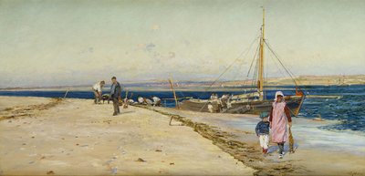 Figures on the Banks of an Estuary by William Lionel Wyllie