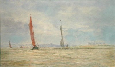 Hoo Fort, River Medway by William Lionel Wyllie