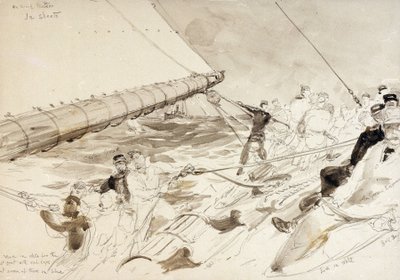 On board the German imperial yacht 