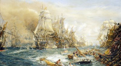 The Battle of Trafalgar, at 14:30 p.m. on October 21 by William Lionel Wyllie