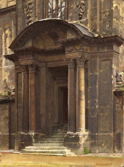 The Porch of the Old Ashmolean, Oxford by William Logsdail