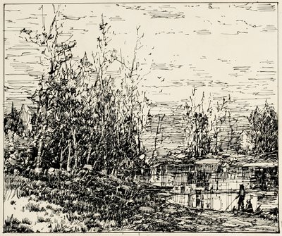 Edge of a Pond, Maine by William Louis Jnr. Sonntag