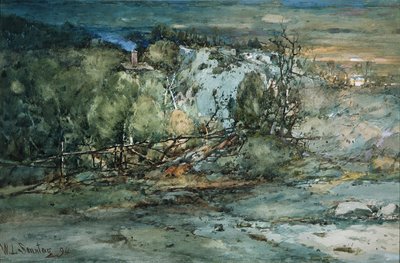 Frontier Cabin, 1894 by William Louis Sonntag