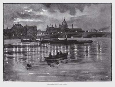Blackfriars, Nightfall by William Luker