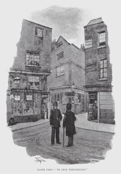 Cloth Fair, "Ye Dick Whittington" by William Luker