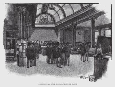 Commercial Sale Rooms, Mincing Lane by William Luker