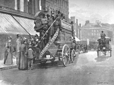 New Bridge Market - Struggle for the Bus by William Luker