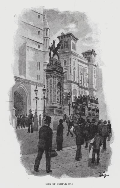 Site of Temple Bar by William Luker