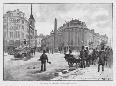 The Bank of England, North-West Corner by William Luker